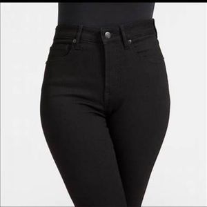 Everlane High Rise Skinny Ankle Jeans, Black 31